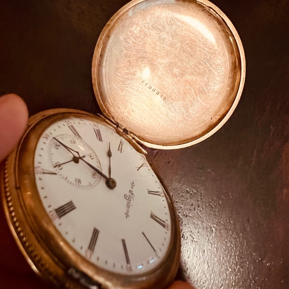 🌟HP🌟RARE ANTIQUE ELGIN HUNTER POCKET WATCH - Picture 7 of 16
